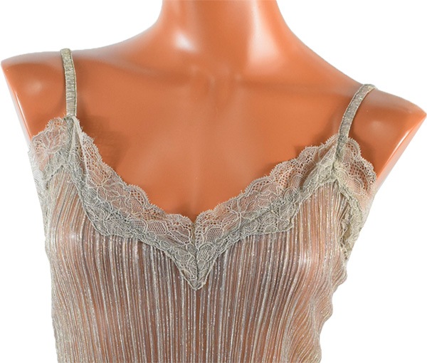 イタリアインポートランジェリー LOVE AND BRA 39051 ラメスリップ 2色