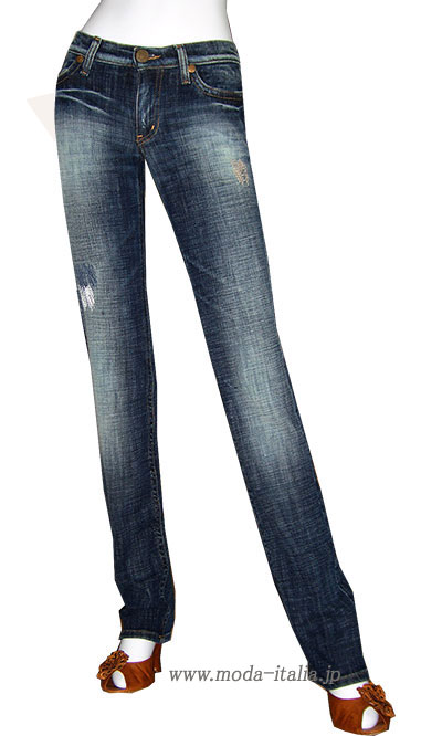 在庫一掃セール イタリア・インポートデニム Take Two Anger Joyce ローライズ3Dストレッチクラッシュジーンズ