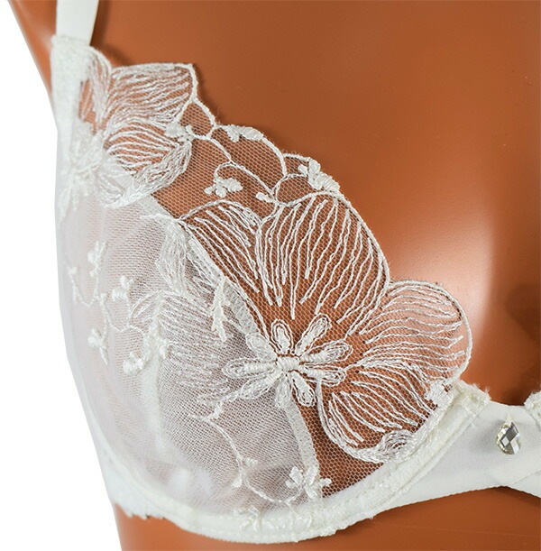 イタリアインポートランジェリー LEILIEVE ADORABLE ノーパッドブラ・ミニtバックショーツセット 3色