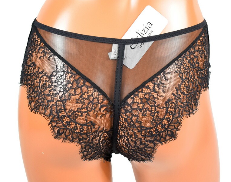 イタリア インポート ブランド ランジェリー JOLIDON ECLIZIA S1D1 シースルートライアングルブラ・ブラジリアンタンガセット　黒