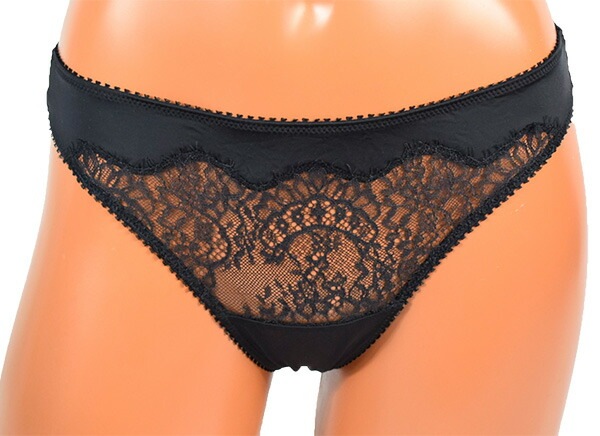 イタリア インポート ブランド ランジェリー JOLIDON ECLIZIA S1D5 シースルートライアングルブラ・tバックショーツセット　黒