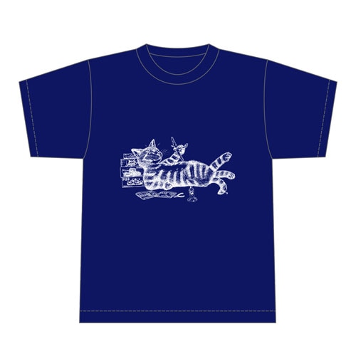 岡部いさく ねこTシャツ ネイビー 2026年版 - MODELKASTEN
