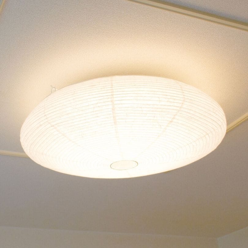 LEDシーリングライト 和紙 リモコン付き 調光調色 12畳 幅59cm 提灯型｜美濃和紙・雲龍和紙の天井照明