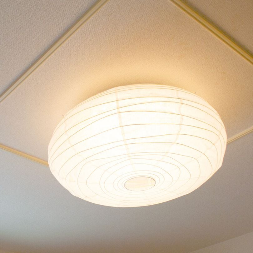 和紙照明 LEDシーリングライト 調光 リモコン付き 12畳 幅60cm 雲型｜調光調色できる天井照明
