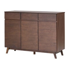 ブラウンの脚付きサイドボード | WAV | 幅120cm