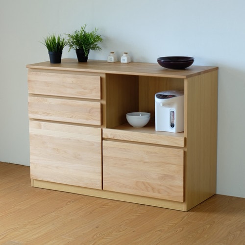 キッチン カウンター収納【幅120cm】シンプルなキッチン収納