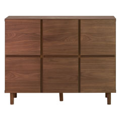 ブラウンの高級感あるキャビネット｜幅110cm