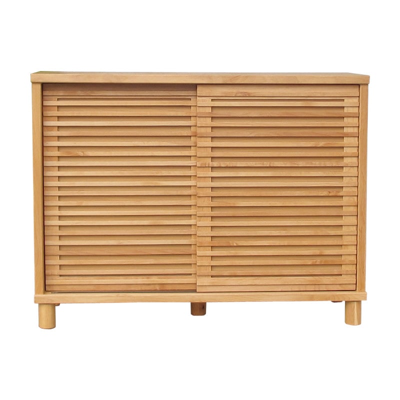 シューズボックス 格子デザイン RO【幅116cm】無垢材使用