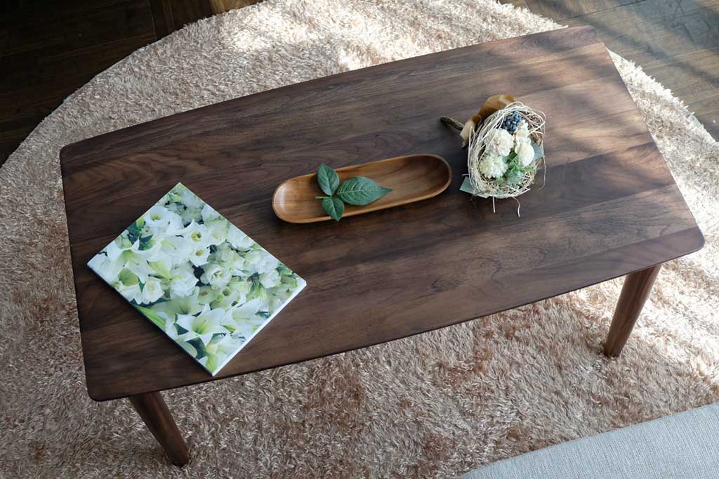 センターテーブル 北欧 ウォルナット VE【幅100cm】北欧インテリア