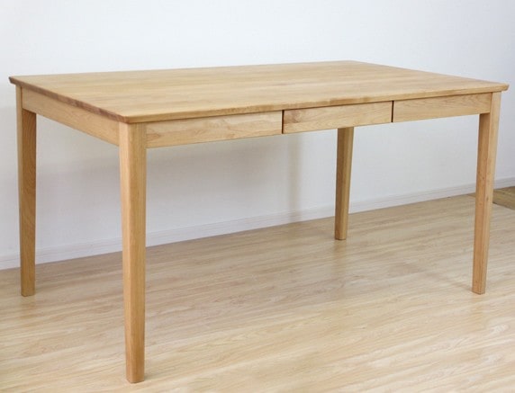 ダイニングテーブル ナチュラル PL【幅135cm】天然木