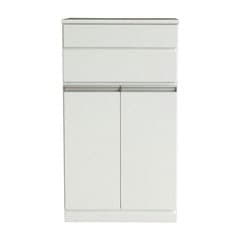 美しい鏡面仕上げのキッチンキャビネット｜幅55cm｜PE