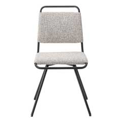 インダストリアルデザインの回転式ハイチェア｜おしゃれなファブリック座面