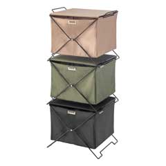 スタッキング収納ボックス｜フタ付き・折りたたみ・サイドテーブル対応