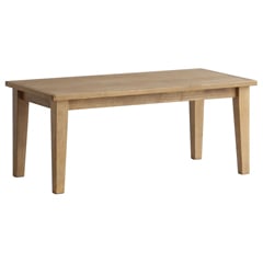 オーク材の大きな木目が高級感を感じさせるセンターテーブル | 幅90cm