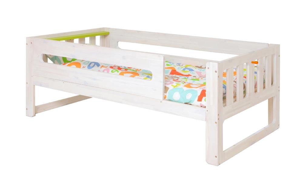 キッズシングルベッド ホワイト Eco【天然木】キッズルーム