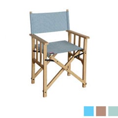 松右衛門帆を使用したウッドフレームのディレクターズチェア