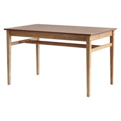 オーク材の大きな木目が美しいダイニングテーブル | 幅120cm