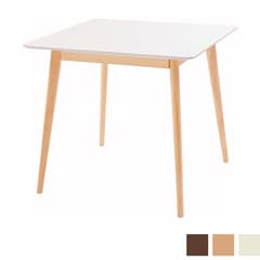 北欧風スクエアダイニングテーブル｜コンパクトでおしゃれな木目デザイン・2人用