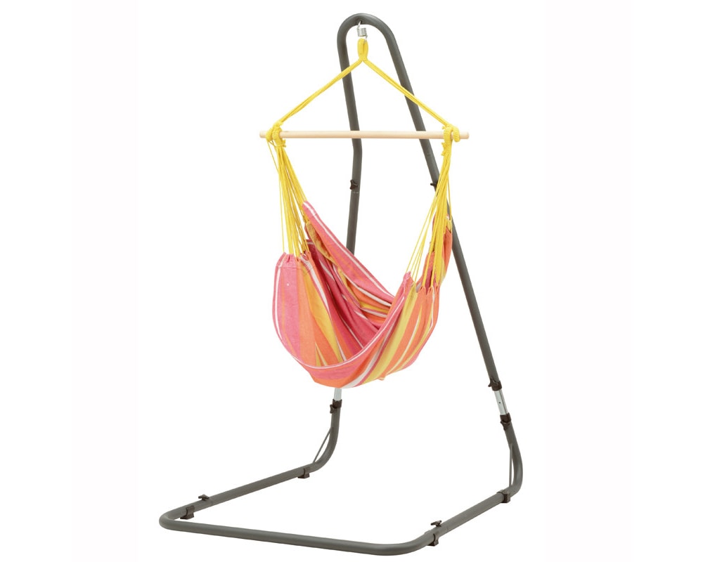 ハンギングチェア【オレンジ×ピンク】ガーデンインテリア