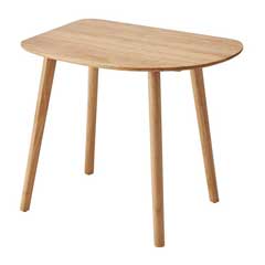 北欧風ダイニングテーブル｜ナチュラル天然木幅80cm ｜一人暮らしに最適