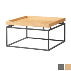 モダン脚が映えるスクエアデザインのローテーブル｜幅65cm