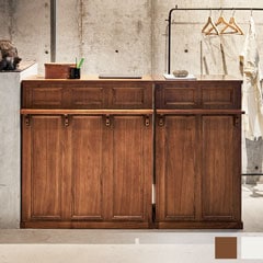 上質クラシックな3列カウンター｜暮らしを整える美収納の主役家具｜幅90cm