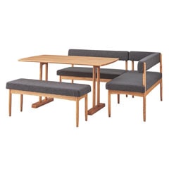 自由にレイアウトできる洗練された北欧デザインのダイニングセット｜Air｜4点セット