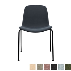 北欧ダイニングチェア ファブリック ブラック脚 座面高44cm 完成品｜カフェや店舗に選べるカラー