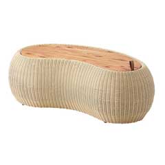 ラタンコーヒーテーブル｜自然素材の温もりとモダンデザイン｜ナチュラルインテリア