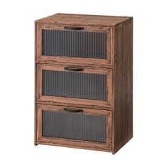 杉を使ったカフェ風のコンパクトキャビネット