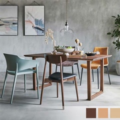 北欧スタイルの天然木ダイニング天板｜幅210cm