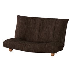 おしゃれな脚付き座椅子 | ブラウン | リクライニング機能