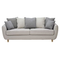 クッション7個が付いたスタンダードなソファ 3P【180cm】