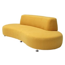 アシンメトリーなフリースタイルソファ イエロー