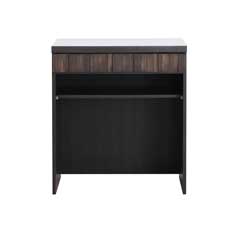 アカシア無垢の上質ダストカウンター｜美と機能が両立する分別収納