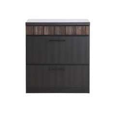 アカシア無垢材を贅沢に使った引き出しカウンター｜幅80cmの上質収納