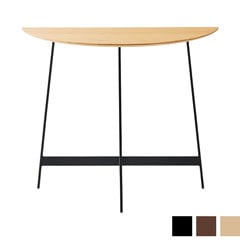 半円コンソール｜北欧モダン×木目アイアン