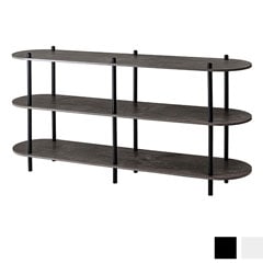 石目調3段オープンラック｜シンプル×高級感×間仕切り収納