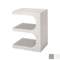 彫刻のようなテラゾー柄サイドテーブル