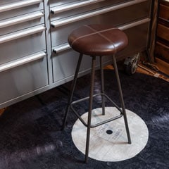 本革風ハイスツール｜北欧ヴィンテージ調チェア