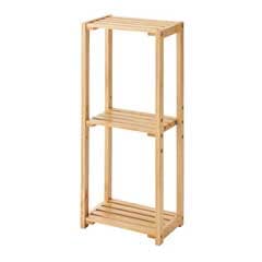 北欧風スリムシェルフ｜天然木で優しい収納空間に