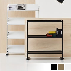 2WAYオープンラック 4段｜棚板角度調整OK＆什器にも使えるシンプル収納棚