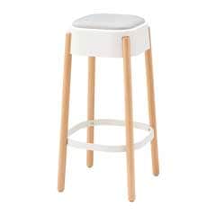 北欧ナチュラルなカウンタースツール｜やさしい色合いの丸座面チェア