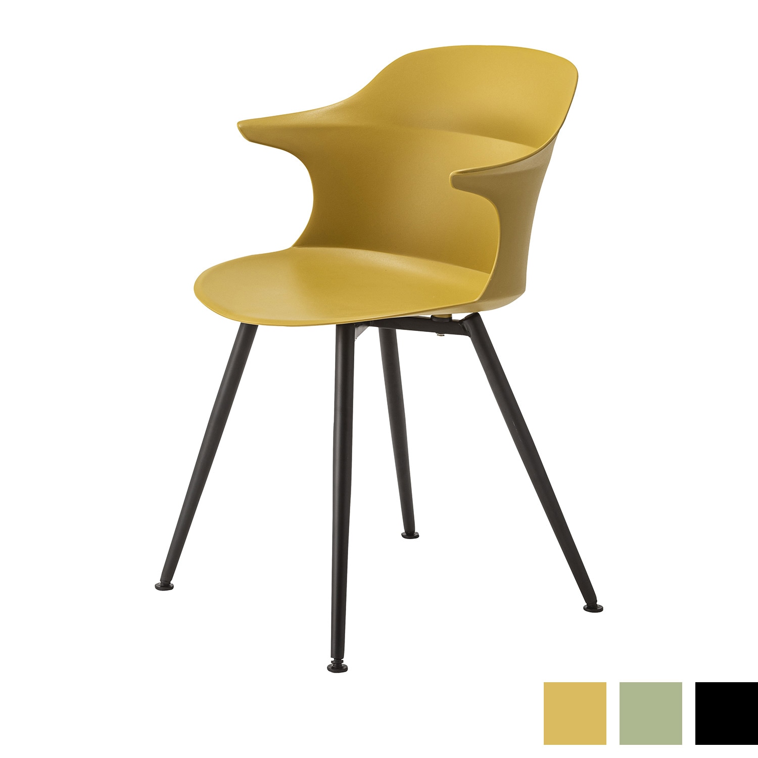 シンプルモダンなダイニングチェア｜アームチェア｜美フォルムと異素材の融合
