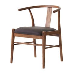 天然木のダイニングチェア｜アームチェア | コントラクト設計 | ブラウン