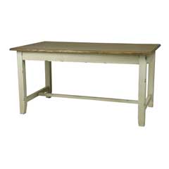 シャビーフレンチな木製ダイニングテーブル｜優美な佇まいと素朴な温もりを空間に｜幅145cm