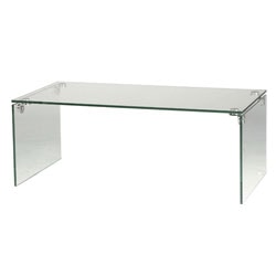 シンプルなガラステーブル | クリア | 幅100ｃｍ