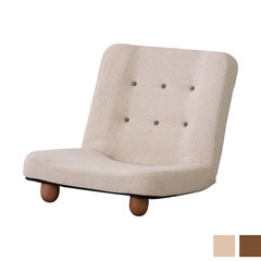 傾斜でくつろぐ木脚リクライニング座椅子｜北欧風のやさしい時間をあなたに