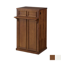 クラシカルな佇まいが魅力の収納カウンター｜背面オープンで使いやすく｜幅60㎝