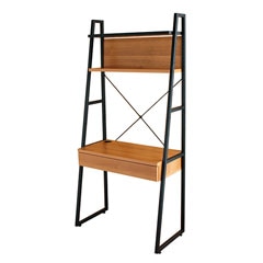 木＆ブラックスチールのウォールデスク | 幅85cm | NETS